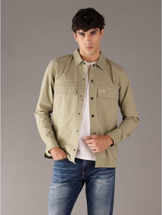 Sobrecamisa-Calvin-Klein-Jeans-Monologo-Hombre-Verde-J30J327584-PK8