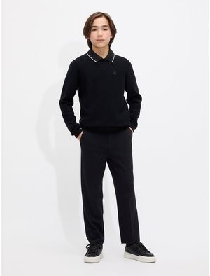 Polo-Pique-Logotipo-Calvin-Klein-Nino-Negro-IB0IB02370-BEH