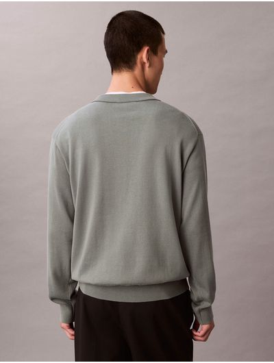 Sueter-Relamed-Calvin-Klein-Hombre-Verde-4RC309G-PNO