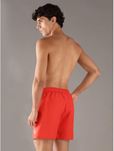 Traje-de-Bano-Calvin-Klein-Monograma-Hombre-Naranja-KM0KM01101-XM8