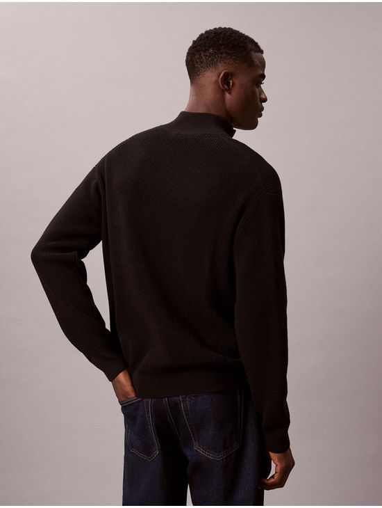 Sueter-Waffleado-Calvin-Klein-Hombre-Negro-4RE308G-UB1