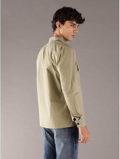 Sobrecamisa-Calvin-Klein-Jeans-Monologo-Hombre-Verde-J30J327584-PK8