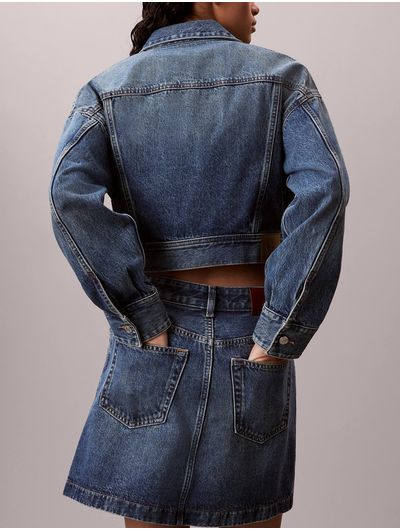 Falda-Jeans-Mini-Calvin-Klein-Mujer-Azul-47D776G-420