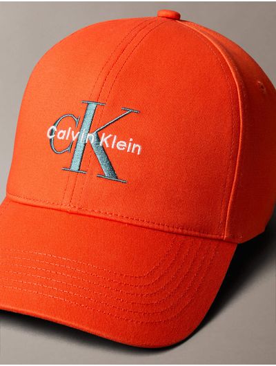 Gorra-de-Beisbol-Colorblock-Monograma-Hombre-Naranja-4G5004G-6WD