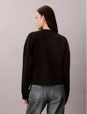 Sudadera-Corta-Calvin-Klein-Outtakes-Mujer-Negro-40497WH-UB1