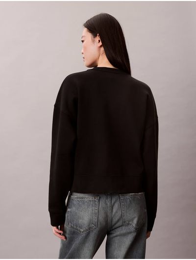 Sudadera-Corta-Calvin-Klein-Outtakes-Mujer-Negro-40497WH-UB1