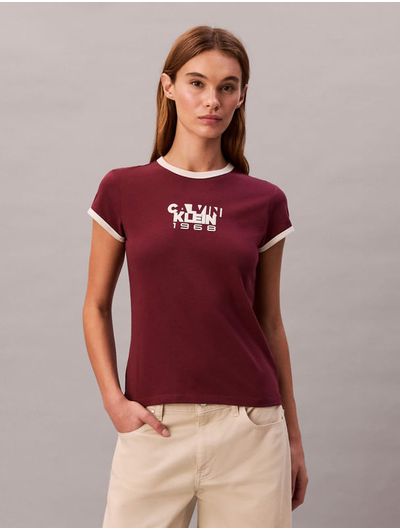 Playera-Baby-Tee-Calvin-Klein-1968-Mujer-Rojo-47D208G-601