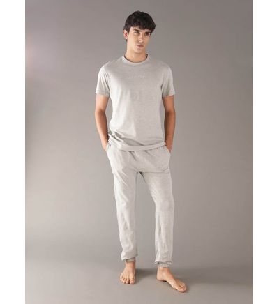 Pijama Calvin Klein de Playera con Pantalón Hombre Gris Pijama