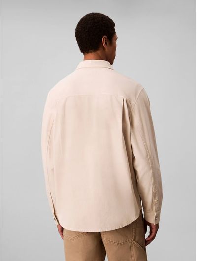 Camisa-Overshirt-Calvin-Klein-Washed-90s-Hombre-Beige-4RD708G-100