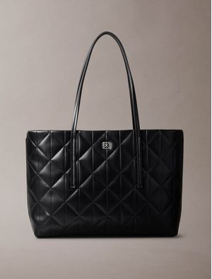 Bolsa-Tote-Pequena-Acolchada-Calvin-Klein-Mujer-Negro-4F3325G-UB1