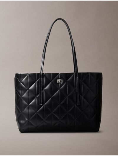 Bolsa-Tote-Pequena-Acolchada-Calvin-Klein-Mujer-Negro-4F3325G-UB1