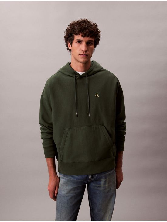 Sudadera-Calvin-Klein-Monograma-Hombre-Verde-4RC278G-301