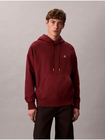 Sudadera-Calvin-Klein-Monograma-Hombre-Rojo-4RC278G-601