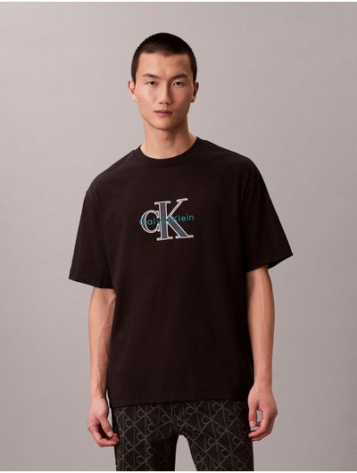 Playera-Grafica-Monologo-Calvin-Klein-Hombre-Negro-4RE815G-UB1
