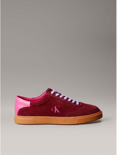 Tenis-Low-Pro-Cups-Calvin-Klein-Gamuza-Mujer-Rosa-HW0HW02683-09Q