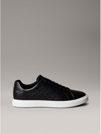 Tenis-Low-Pro-Cups-Calvin-Klein-Gamuza-Mujer-Negro-HW0HW02817-BEH