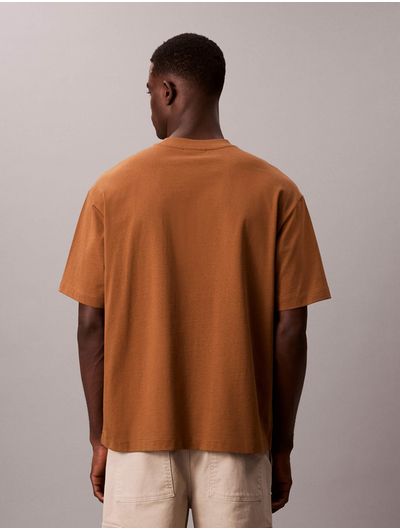 Playera-Relaxed-Logotipo-Calvin-Klein-Hombre-Naranja-40HM228-2E3