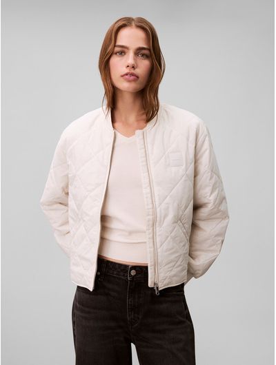 Bomber-Jacket-Acolchada-Ligera-Calvin-Klein-Mujer-Blanco-47E514G-67U