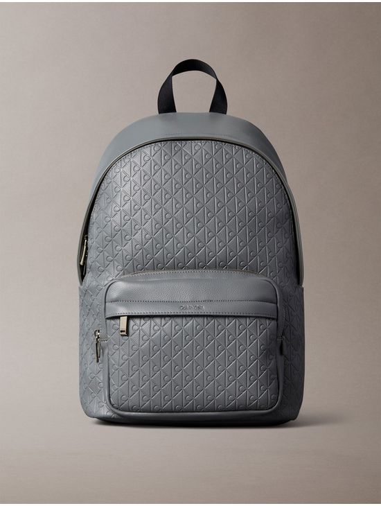 Mochila-Emblem-Emboss-Calvin-Klein-Hombre-Gris-4D3202G-PA7