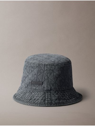 Sombrero-Tipo-Bucket-Calvin-Klein-Emblem-Gris-4F5043G-PA7
