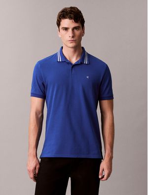 Polo-Pique-Monograma-Calvin-Klein-Hombre-Azul-4RC276G-2IL