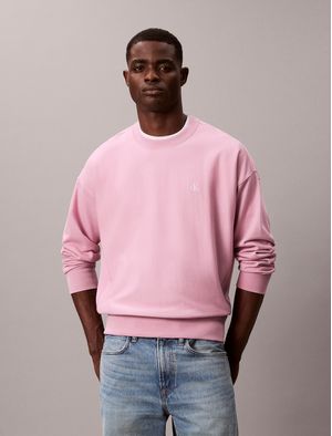 Sudadera-Calvin-Klein-Premium-Terry-Monograma-Hombre-Lila-4RC277G-F5I