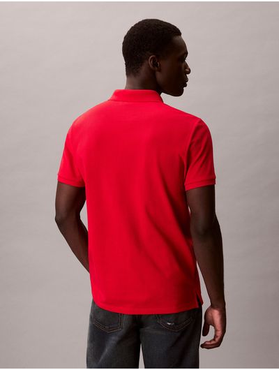 Polo-Pique-Monograma-Calvin-Klein-Hombre-Rojo-40EM269-VMT