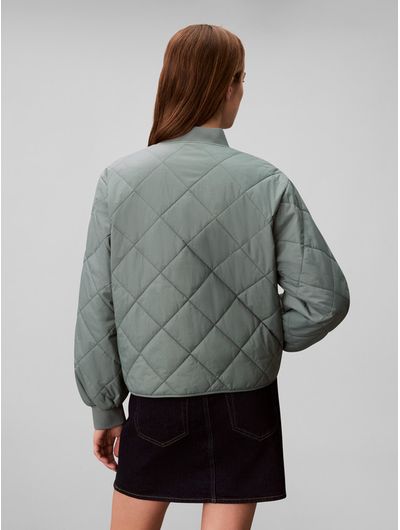 Bomber-Jacket-Acolchada-Ligera-Calvin-Klein-Mujer-Verde-47E514G-PNO