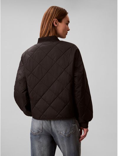 Bomber-Jacket-Acolchada-Ligera-Calvin-Klein-Mujer-Negro-47E514G-UB1