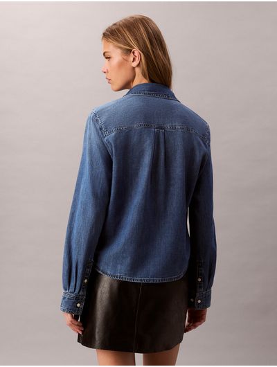 Camisa-Corta-Calvin-Klein-Mujer-indigo-47E902G-YYK