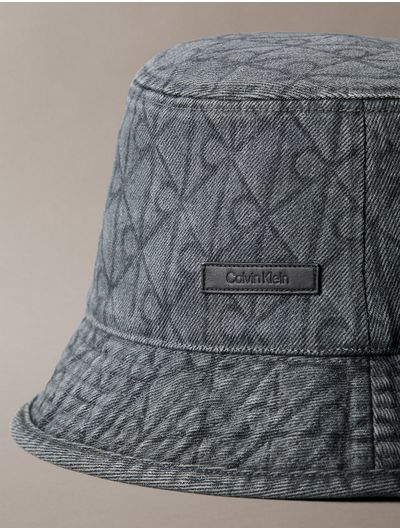 Sombrero-Tipo-Bucket-Calvin-Klein-Emblem-Gris-4F5043G-PA7