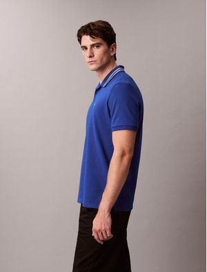 Polo-Pique-Monograma-Calvin-Klein-Hombre-Azul-4RC276G-2IL