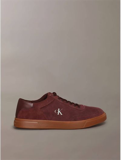 Tenis-Calvin-Klein-Low-Pro-Cups-Lace-Up-Mujer-Vino-HW0HW02683-VH2