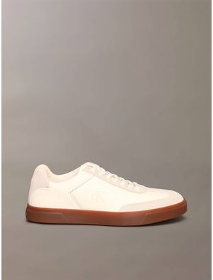 Tenis-Calvin-Klein-Low-Pro-Cups-Lth-Mujer-Blanco-HW0HW02825-YAL