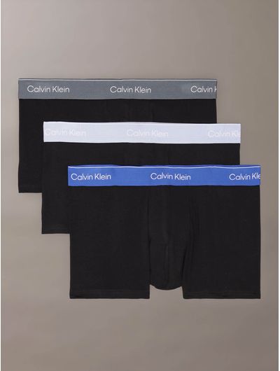 Trunks-Calvin-Klein-Icon-Cotton-Stretch-Paquete-De-3-Hombre-Negro-NB4389-463