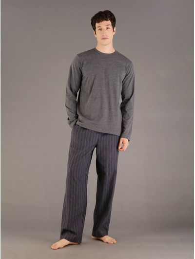 Pijama-Calvin-Klein-de-Playera-con-Pantalon-Hombre-Gris-NM2955-970