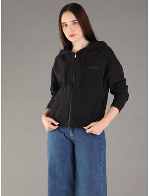 Sudadera-Calvin-Klein-con-Logotipo-Bordado-Mujer-Negra-QS7513-001