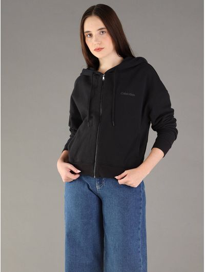 Sudadera-Calvin-Klein-con-Logotipo-Bordado-Mujer-Negra-QS7513-001