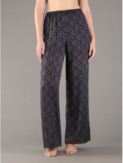 Pantalon-Calvin-Klein-De-Pijama-con-Monograma-Mujer-Negro-QS7536-002