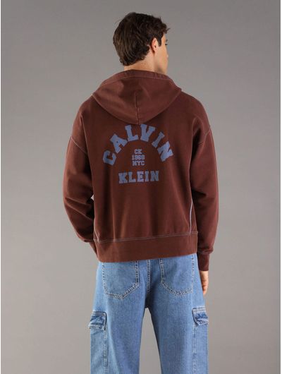 Sudadera-Calvin-Klein-Jeans-con-Logotipo-Hombre-Cafe-4RE211G-2IN