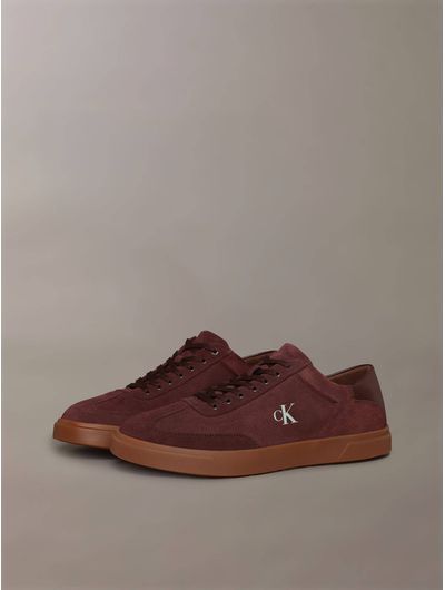 Tenis-Calvin-Klein-Low-Pro-Cups-Lace-Up-Mujer-Vino-HW0HW02683-VH2