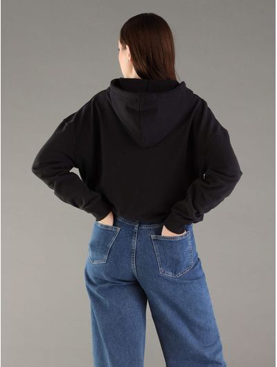 Sudadera-Calvin-Klein-con-Logotipo-Bordado-Mujer-Negra-QS7513-001
