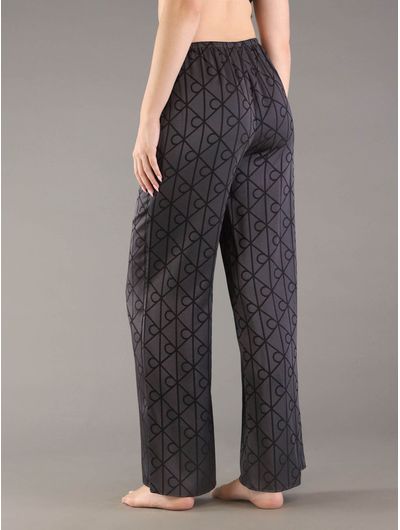 Pantalon-Calvin-Klein-De-Pijama-con-Monograma-Mujer-Negro-QS7536-002