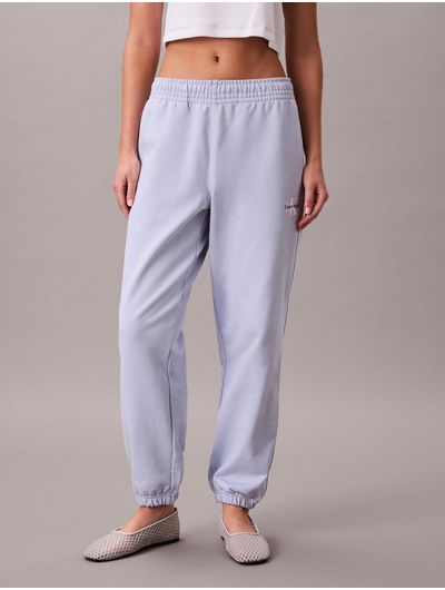 Jogger-Calvin-Klein-Monologo-French-Terry-Mujer-Azul-47B235G-TKF