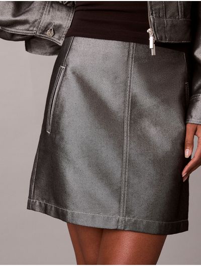 Falda-Calvin-Klein-Denim-Brillo-Mujer-Azul-47E716G-3UF