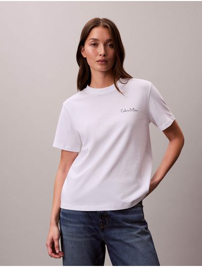 Playera-Calvin-Klein-Classic-Graphic-Mujer-Blanco-47E809G-YAA
