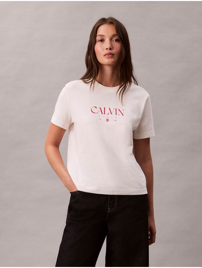 Playera-Calvin-Klein-CKtail-Concept-Mujer-Beige-47E813G-YBH