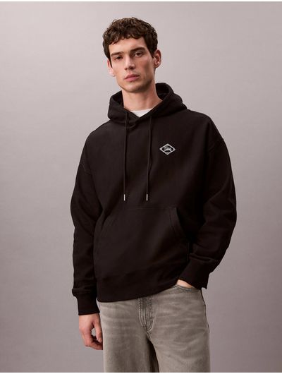 Hoodie-Calvin-Klein-Matchbox-Premium-Fleece-Hombre-Negro-4RE202G-UB1