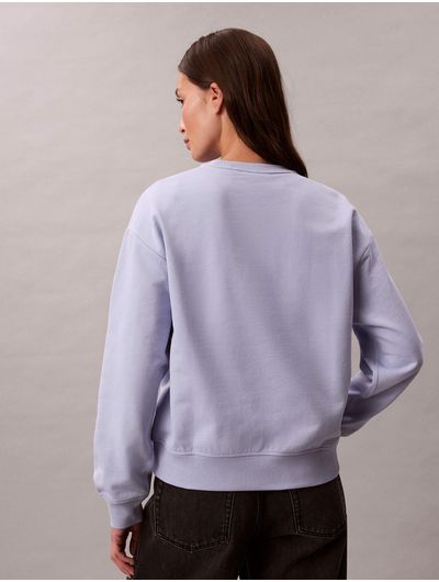 Sudadera-Calvin-Klein-Monologo-French-Terry-Mujer-Azul-47B234G-TKF