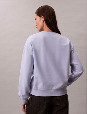 Sudadera-Calvin-Klein-Monologo-French-Terry-Mujer-Azul-47B234G-TKF